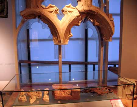medieval stone window museum of London medieval stone window museum of London